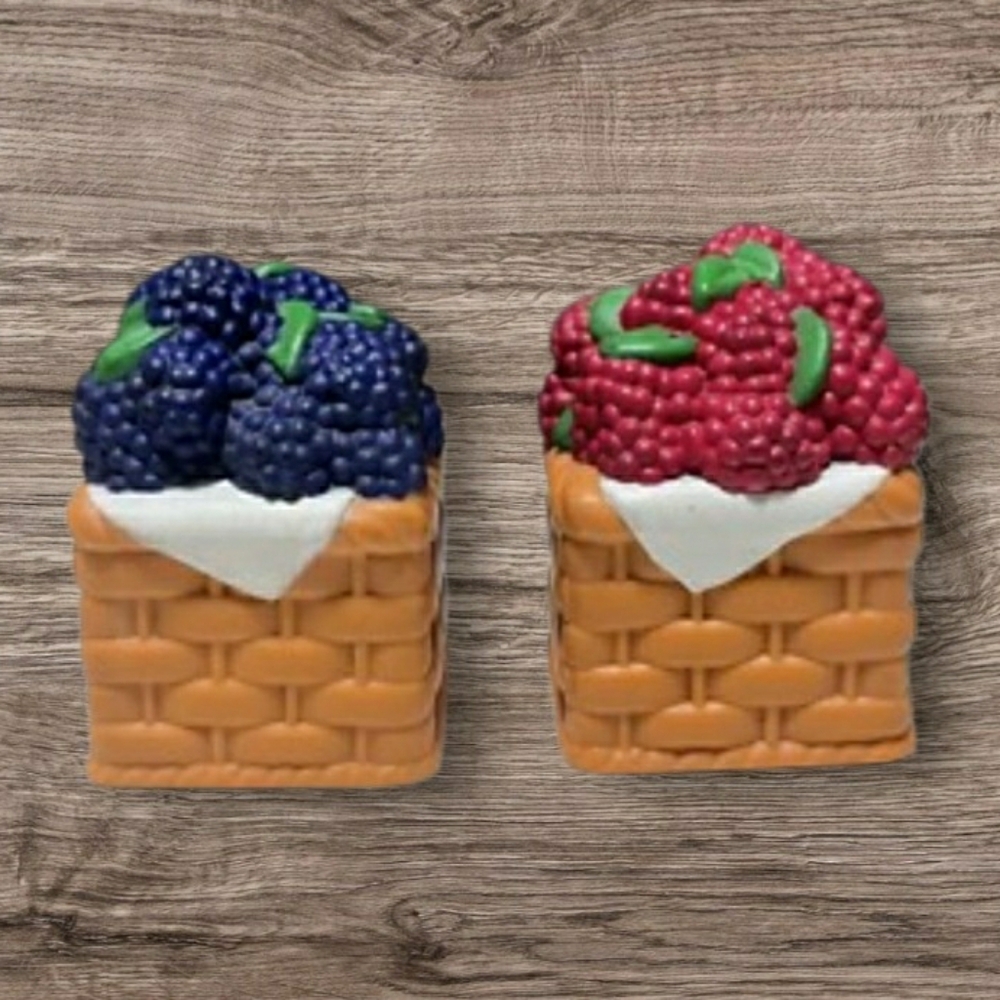 Bluebery, Strawberry Salt and Pepper Shakers